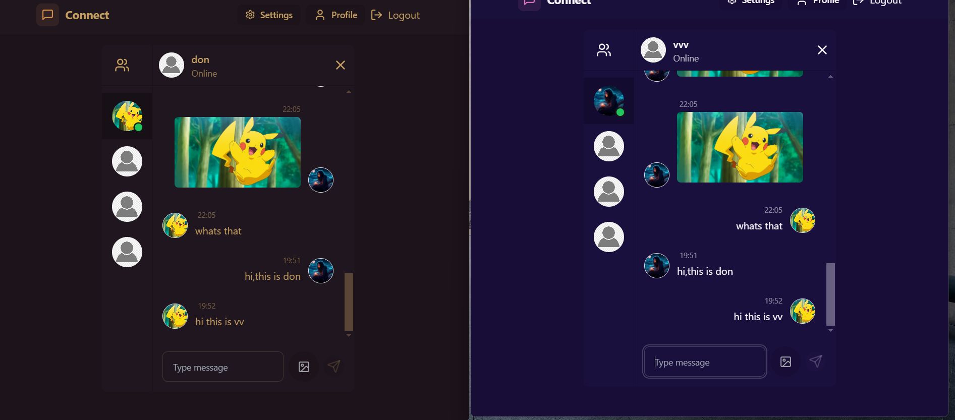 Connect Chat App